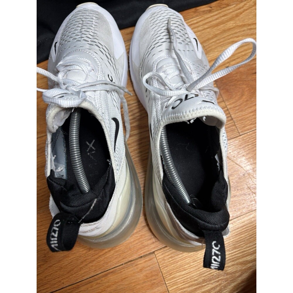 Nike Men's Air Max 270 AH8050-100 Running White Black Shoes Sneakers Size 13 - Picture 6 of 8